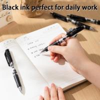 Deli Gel Pens 10 Pcs Rotuladores Retráctiles Tinta Negra Punto Medio 0.5mm Escritura Suave Secado Rápido No Mancha Para Diario - details 3