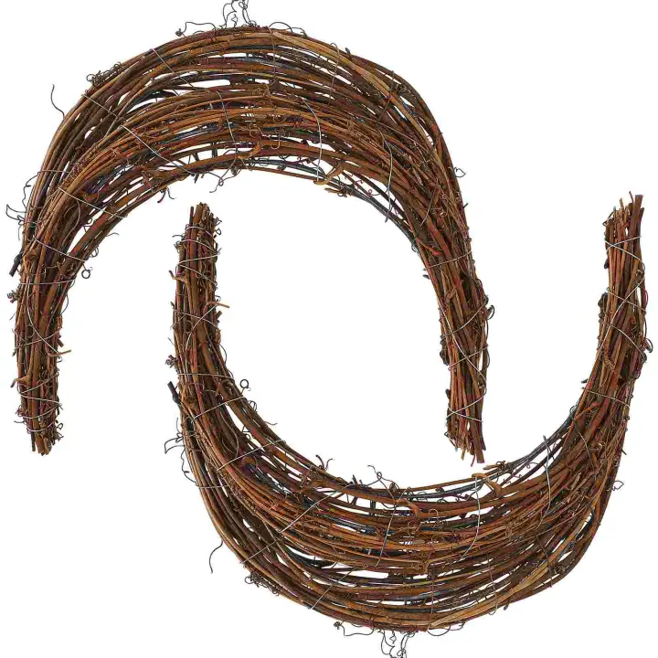 2 Pcs Guirnalda De Rotura Vinatera Para Artesanía DIY Material De Flores Adecuado Para Hacer Anillos De Hierro Decoración De Casa - 1