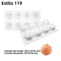 Molde De Galletas De Silicona SHENHONG Con Diseño De Frutas Mousse De Naranja Manzana Pera Mango Durazno Herramientas De Decoración De Postres - details 18