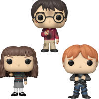 Funko PAck 3 figuras Harry Potter ROn Weasley 132 133 134 Hermione Granger ROn Weasley Devil Devil Snare Stone Piedra Filosofal VArita - details 1