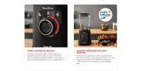 Batidora Smoothie Moulinex 1200W, Pica Hielo, AutoClean, Jarra Tritán 2L, Tecnología Powelix, 3 Programas Automáticos y Sistema de Refrigeración - details 4