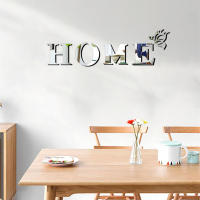 Pegatina De Espejo 3D Con Logo 'HOME' Decorativa Para Entrada Adhesiva Para Decoración De Hogar Material Plástico - details 5