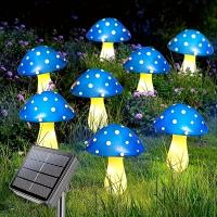 Luces De Hongo Solar Para Jardín Decoración Exterior Impermeable Con 8 Modos Luces Nocturnas Para Camino Paisaje Jardín Navidad - details 4