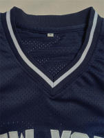 Camiseta De Béisbol Para Hombres Número 2 Con Bordado De Letras De Nueva York Ajuste Largo Cuello En V Manga Corta Transpirable Retro Deporte - details 4