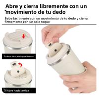 Taza Termo De Acero Inoxidable Para Viaje Con Capacidad De 380/510ML a Prueba De Fugas Para Té Agua Café Thermo Cafe Car - details 0