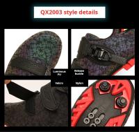 Zapatos De Ciclismo Para Hombre 2024 Antideslizantes Autolock Mountain Bike Sneakers Cuero Suela De Goma Transpirables Talla True - details 6
