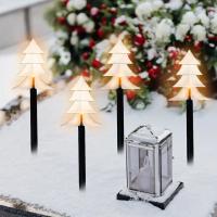 5pcs Luces De Árbol De Navidad Solar Impermeables Para Jardín LED Festivales Luz De Lámpara Decoración Exterior Navidad - details 6