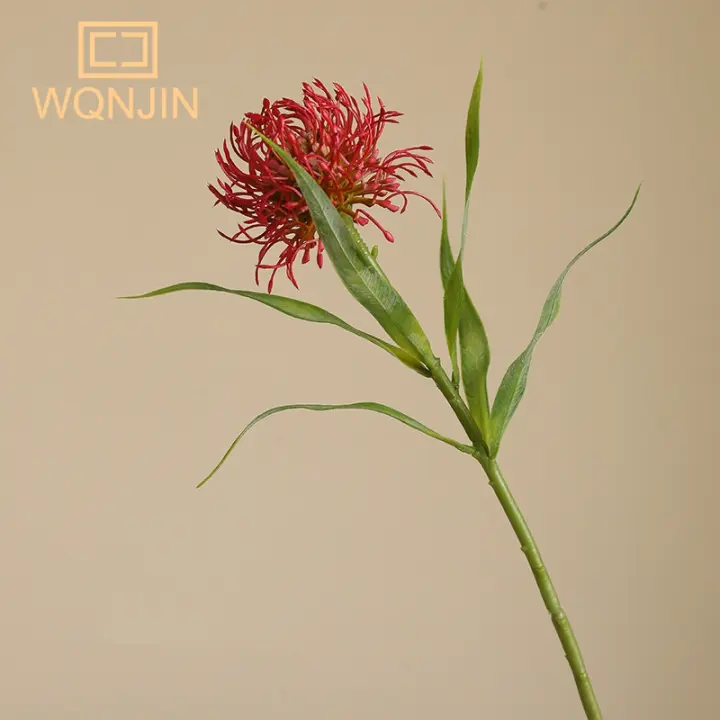1PC Flor De Almohadilla De Agujas Simulada Planta Verde Artificial Decoración Para El Hogar Y Bodas Adorno Floral Artificial - 1