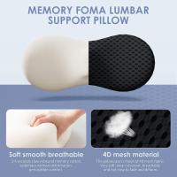 Almohada lumbar de espuma viscoelástica, Alivia el dolor de espalda, transpirable - details 0