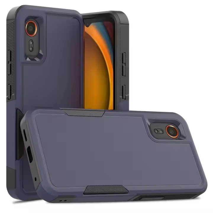 Funda De Armadura Doble Capa Para Samsung Galaxy X 7/Xcover 7 TPU/PC Resistente Choque Antideslizante Protector 2en1 - 1