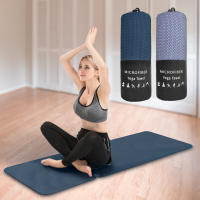 Toalla De Yoga No Deslizante Mutao 24"x 72" Absorbente Y Secado Rápido Microfibra Portátil Con Bolsa Anillo De Silicona Super-Absorbente - details 0