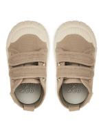 Garvalín Barefoot zapatillas deportivas de lona respetuosas con velcro color crudo mod. 252381-C663 - details 1