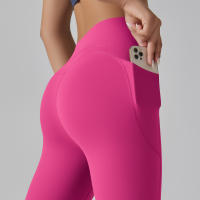 Leggings Para Mujer Con Bolsillos Pantalones De Yoga Para Gimnasio Deporte Fitness De Cintura Alta Control De Abdomen Para Correr Entrenamiento - details 34