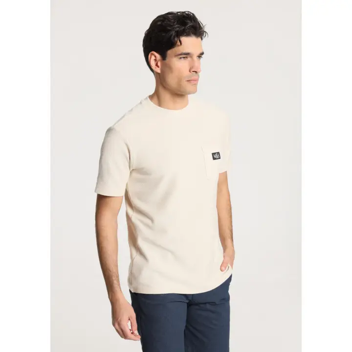 Victorio & Lucchino - Camiseta de manga corta tejido jacquard con bolsillo - 1