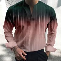 Camisa De Hombre Con Cuello V Estilo Casual Manga Larga Tops Suéter Pullover Streetwear Primavera Verano Sólido Moda Nueva - details 4
