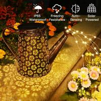 BIT Lámparas Regadera solar con luces, decoración solar para jardín al aire libre, impermeable, linterna colgante grande, luces de paisaje, decoraciones exteriores para despejar el patio, porche, camino, jardinería, regalo, 1 paquete - details 2