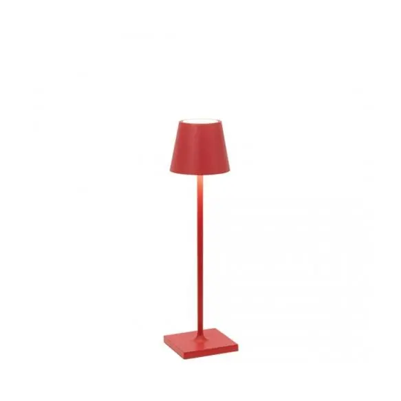 Azafrán Poldina Pro Micro Rojo-Lámpara de Mesa Led H27.5cm - 1