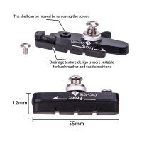 ZTTO Zapatos De Freno Para Bicicleta De Carretera Caliper Hoof Reemplazable Pads De Goma En CNC Bloque Para Rines De Aluminio Sistema De Freno Por Fricción - details 2