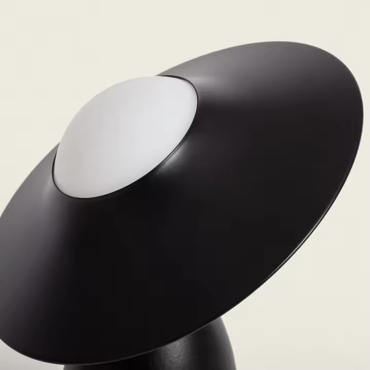 Ledkia Lámpara de Mesa Madera Raisa Negro - 1