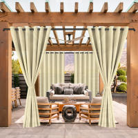 2PCS Cortina Exterior Impermeable Y UV-Prueba Para Jardín Adecuada Para Gazebo Instalación En Techo Material De Poliéster Clásico Estilo - details 6