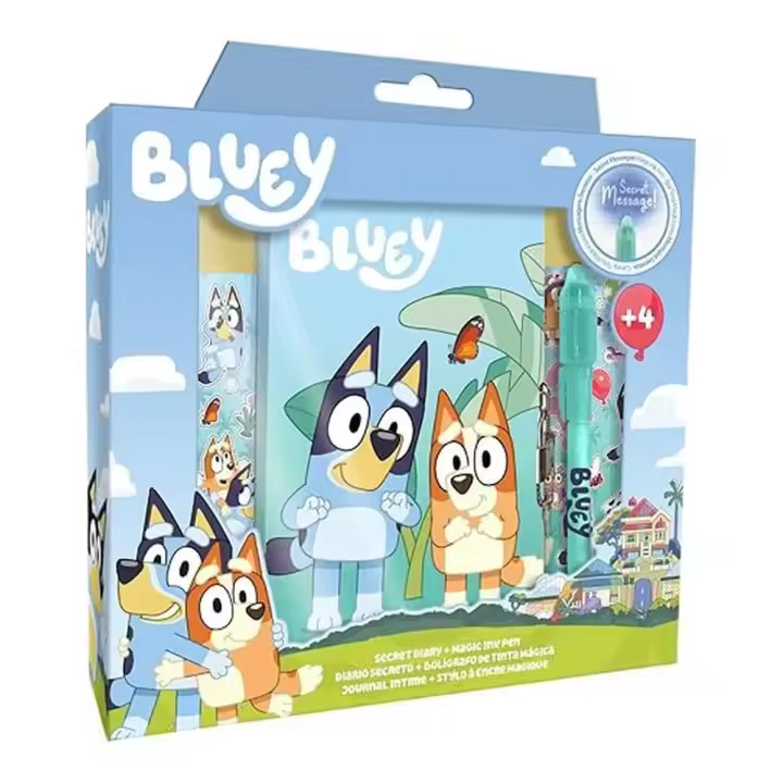 Kids Licensing - Diario Con Bolígrafo Mágico Bluey BY00007 - 1