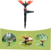 2pcs Riega Jardín Automático Rotatorio Conexión Fácil Riego De Jardín Suelo Con Sprinkler Para Riego Del Jardín - details 4