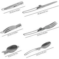 Juego De Cocina Para Camping Kit De Utensilios De Cocina Y Comestibles Para Exteriores Tetera De Viaje Y Picnic Equipamiento De Aluminio Plegable Para 2-3 Personas - details 2