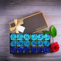 18Pcs/box Rosas Eternales En Caja De Regalo De Flores Artificiales Para Decoración Del Salón Fiesta Cumpleaños Creativo Sin Perfume Originales En Zhejiang - details 4