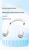 Ventilador de cuello Yase 2258 con carga USB, pequeño, portátil, de refrigeración, grande, para deportes de viento y viajes - details 1