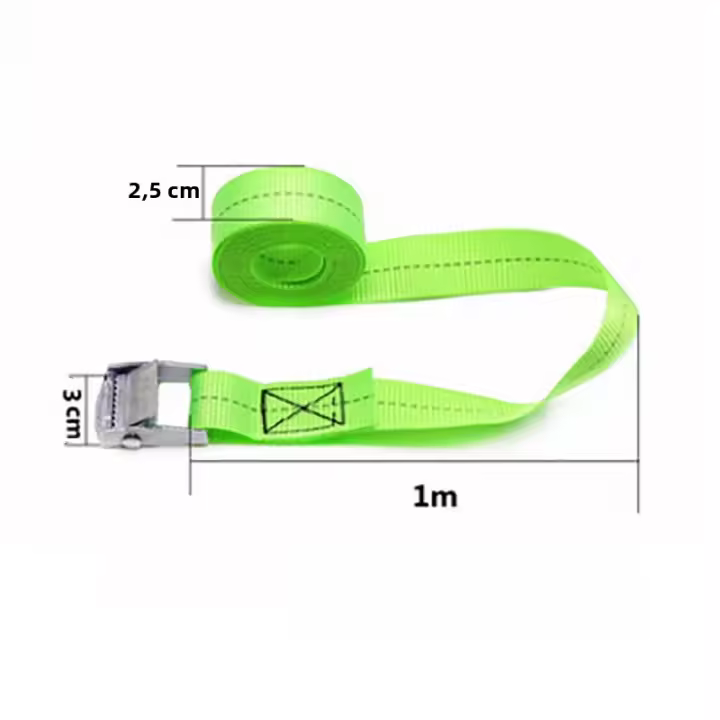 Cinta De Atado Para Motocicleta Fuerte Con Hebilla Metálica Para Carga Correa De Torsión Para Banda De Luggage Bag Ropa Ratchet - 1