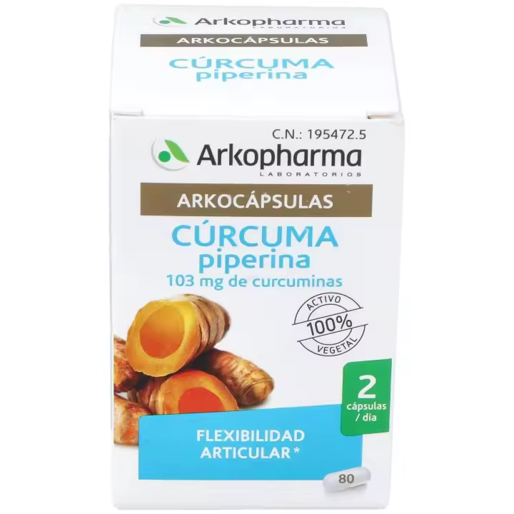 Arkopharma Arkocápsulas Cúrcuma Piperina 80Caps - 1