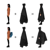 Chaleco Impermeable 3 En 1 Con Capucha Para Acampar Y Ciclismo Manta De Picnic Abrigo Solar Ligero Y Versátil Para Actividades Al Aire Libre - details 2