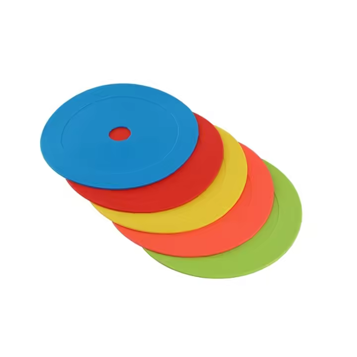 10pcs Discos Planos Con Logotipo Para Entrenamiento De Fútbol Y Baloncesto Discos Redondos De Bocina Material TPE - 1