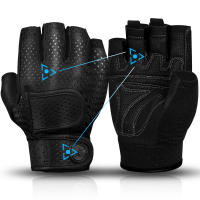 Guantes De Gimnasio MOREOK Antideslizantes Con Almohadillas De 3MM Para Levantamiento De Pesas Y Ejercicios De Kettlebell Para Hombres - details 11