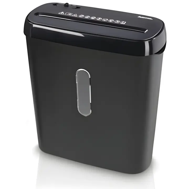 Hama Trituradora “Basic S6” con nivel de seguridad P2, Negro, 6 Blatt, 13.5 x 28.5 x 32.2 cm - 1