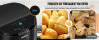 AIGOSTAR Freidora de Aire de 4L, 1500W, Temporizador de 60 Minutos, Temperatura Ajustable de 40℃ a 200℃, Pantalla LED, Canasta Antiadherente. - details 4