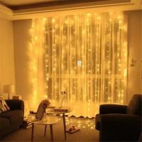 Luces De Cadena LED Para Cortinas 3x3/2/1m Luz Cálida Con Control Remoto Decoración De Navidad Y Bodas Para Dormitorio Y Fiesta - details 10