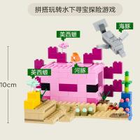 Bloques De Construcción MOC World Series American Axolotl House Modelo De Mundo Acuático Juguete Para Niños Regalo De Navidad - details 3