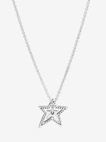 Pandora - Collar con Estrella asimétrica pavé - Plata de Legislación - details 1