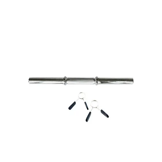 BARRA MANCUERNA 45CM CON FIJACIONES MUELLE - 1