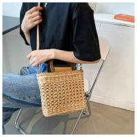Bolso de Mujer JIOMAY 2023 Verano Bolsos de Mano de Diseñador Bolso de Hombro de Playa con Mango de Madera Cierre de Cordón Tejido de Poliéster - details 31