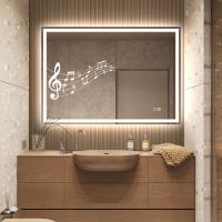 Espejo Baño LED 100x70 cm Rectangular TLuna100+ , Altavoz Bluetooth Integrado, Antivaho Automatico, Luz Regulable, Cambio de Color, Interruptor Táctil, Impermeable IP44, UBUD - details 0