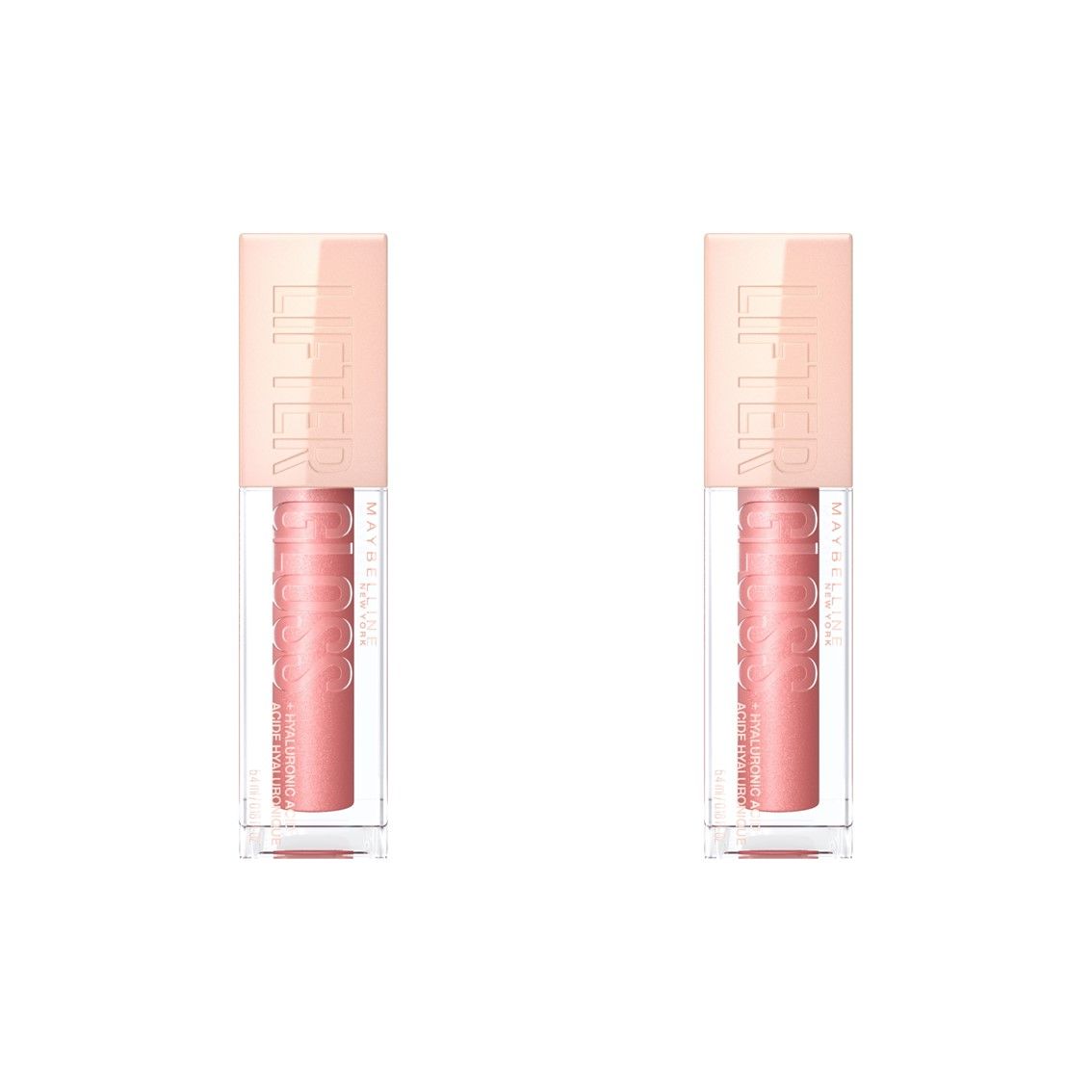 Maybelline New York | Pack duo de maquillaje: x2 Brillo de Labios Lifter Gloss, Hidratación Intensa, Labios Rellenos, con Ácido Hialurónico, Tono Moon