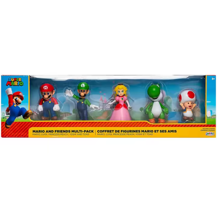 Blister 5 figuras Super Mario Nintendo 6cm. Blister de figuras coleccionables. Incluye personajes icónicos con detalles auténticos para los fans. - 1