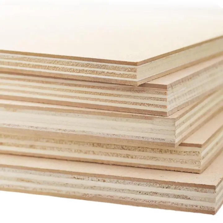 Pack 5 tableros contrachapado de chopo para interior 400x400x15 mm - 1