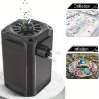Bomba de Aire Eléctrica Portátil de Doble Propósito - Inalámbrica, Batería Recargable para Colchones Inflables y Aros de Natación - details 6
