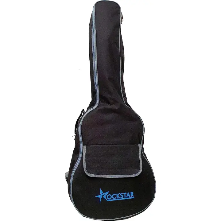 ROCKSTAR MUSIC Funda Acolchada Guitarra Clásica Flamenco - Impermeable, Bolsillos Accesorios, Transporte Cómodo - 1
