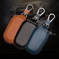 Cubierta Para Llaves De Coche Organizador De Llaves De Cuero Genuino Para Hombres Y Mujeres Monedero Para Llaves Con Cierre De Cremallera Tamaño 14x5x3CM - details 2