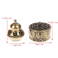 Encendedor De Incienso En Forma De Loto Buddha Buddhism Metal Mini Decoración Para El Hogar Sandalwood Censer Artesanía Metálica - details 0