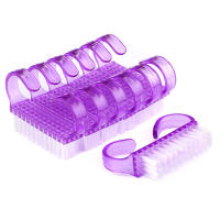 Lote De 10 Brochas De Limpieza Para Uñas Y Pies Plástico Suave Cabeza Rectangular Herramientas De Manicura Y Pedicura Transparentes - details 2